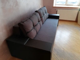 Диван прямий Магнат (Меблі Софіївки) Білий + синій 105х245 см 11121_4 фото від покупців 1