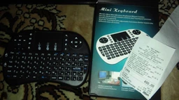Беспроводная мини клавиатура с подсветкой Mini Keyboard i8 Backlit тачпад 2.4 ГГц USB для Smart TV Android TV Box ноутбука ПК X-BOX PS3 Windows Linux Mac аккумулятор 800mAh дальность 10м RUS ENG черная Black