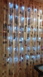 Светодиодная гирлянда Shine Lighting штора водопад 240LED 2*2 метра + коннектор Белая фото от покупателей 4