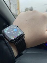 Ремешок Миланская петля GoVern (Milanese Loop) для Apple Watch 42mm/44mm/45mm Black фото от покупателей 1