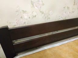 Двуспальная Кровать из дерева сосна 120*200 Престиж MECANO цвет Светлый орех 19MKR05 фото от покупателей 3
