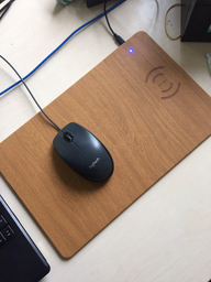 Бездротовий зарядний пристрій Qitech Mouse Pad 2 QI Fast Charge Dark Grey (QT-MouseP2dk) фото від покупців 1