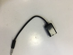 AUX кабель USB мама - Jack 3.5 папа 12 см Black