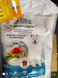 Cухий корм для собак Home Food Hypoallergenic Adult Medium 1,6 кг - форель та рис фото от покупателей 6