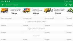 Мусоровоз Tigres Middle truck (39224 Червоно-жовтий) фото от покупателей 19