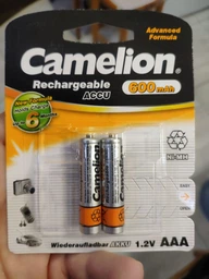 Аккумулятор Camelion R03-2BL 1100 мАч Ni-MH (NH-AAA1100BP2) фото от покупателей 6