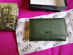 Кошелек женский кожаный Kafa RFID AE214 красный фото от покупателей 10
