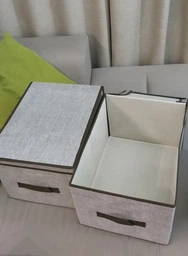 Короб складаний Handy Home з кришкою 40х30х25 см Сірий (ESH06) фото від покупців 4