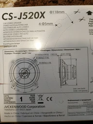Акустика JVC CS-J520X фото от покупателей 4