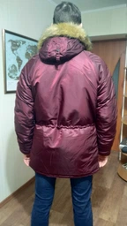 Парка Alpha Industries Slim Fit N-3B Parka 4XL Maroon/Orange фото від покупців 1
