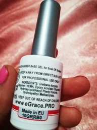 Каучуковая основа, база для гель-лака Грейс Grace Rubber Base Gel 10 мл прозрачная фото от покупателей 11