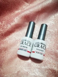 Каучуковая основа, база для гель-лака Грейс Grace Rubber Base Gel 10 мл прозрачная фото от покупателей 12