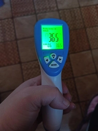 Бесконтактный термометр Сертифицирован DT 8809c Non-contact Pro 32°C ~ 42,5°C градусник бесконтактный медицинский Инфракрасный для Тела и Поверхностей с украинской инструкцией Зеленый фото от покупателей 5