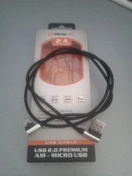 Кабель Real-El USB 2.0 Premium AM-Micro USB 1 м Black (EL123500031)