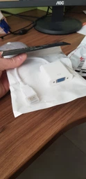 Конвертер mini Display Port (папа) на VGA(мама) 30cm, White, 4K / 2K, Пакет