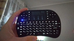 "Бездротова клавіатура міні Riitek Rii Mini i8+ NEW тачпад російсько-англійська розкладка з підсвічуванням (0550BS) фото від покупців 8