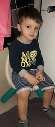 Стілець зі спинкою Kid 33х33х50сm блакитно-сірий фото від покупців 4