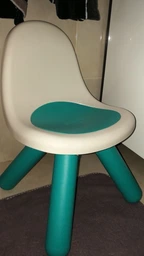 Стілець зі спинкою Kid 33х33х50сm блакитно-сірий фото від покупців 3
