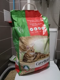 Наполнитель гигиенический древесный Rettenmaier Cats Best Original для котов 20 л / 8.6 кг фото от покупателей 6