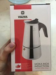 Гейзерна кавоварка Vinzer Moka Inox нержавійка (89393 Vinzer) фото від покупців 11