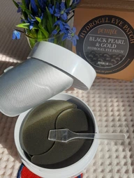Гідрогелеві патчі для очей Petitfee Black Pearl&Gold Hydrogel Eye Patch Перли-Золото 60 шт (8809239801820) фото від покупців 9