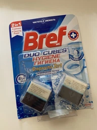 Чистящие кубики для унитаза Bref Дуо-Куб Гигиена 100 г (9000100897341)