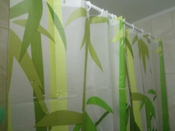 Шторка - занавеска для ванной Мій Дім Green Bamboo 180х180 cм NJ10109 фото от покупателей 4