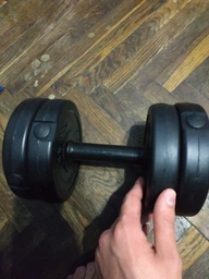 Гантель RN-Sport битумная 23 кг (BD-23) фото от покупателей 9