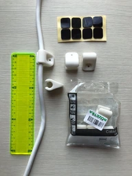 Клипса-крепление кабеля Allocacoc CableFix пластиковое 8 шт Белое (0004WT/CBLFIX)