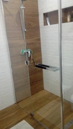 Кабіна для душу EGER прямокутнаа права без піддону MEGERKA 80x120x190см тонований вітраж 6мм профіль хром 599-330/1R