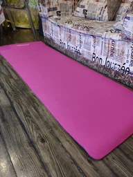 Коврик для йоги EasyFit NBR SOFT-Touch 15 мм серый (мат-каремат спортивный, йогамат для фитнеса, пилатеса) фото от покупателей 5