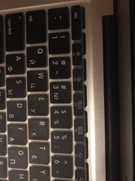 Защитная накладка на клавиатуру MacBook Pro Air 11" 13" 15" 17" US с русской раскладкой фото от покупателей 1