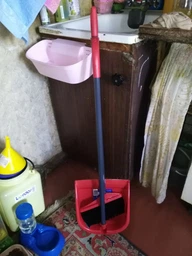 Набор для уборки Vileda совок с длинной ручкой + метла Vileda Dustpan & Broom (4023103158313) фото от покупателей 17