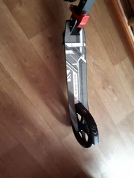 Дитячий двоколісний самокат Scale Sports SS-08 з ручними гальмами та переднім амортизатором, Жовто-блакитний фото від покупців 2