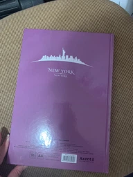 Книга канцелярская Axent Maps New York А4 в твердой обложке 96 листов в клетку Розово-коричневая (8422-543-A) фото от покупателей 1