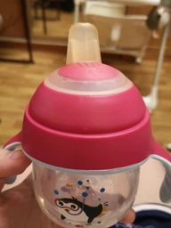 Чашка-непроливайка Philips AVENT c мягким носиком 200 мл 6 мес+ Розовая (SCF751/07) фото от покупателей 4