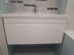 Тумба подвесная JUVENTA TIVOLI TV-65 white с умывальником Soft 65