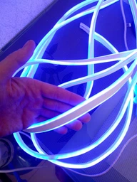 Гнучка неонова світлодіодна стрічка NEON LED (120 світлодіодів/м) SMD 3528 IP65 220V RGB