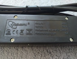 Сетевой фильтр Gembird SPG5-G-10B 3 м 5 розеток Black фото от покупателей 5