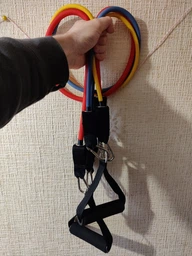 Универсальный набор эспандеров Бубновского из 5 шт трубчатые резиновые жгуты для фитнеса фото от покупателей 4