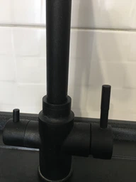 Змішувач кухонний AQUAMARIN ORION 350 NERO granite (Гранітний) із підключенням до фільтру. Чорний матовий фото від покупців 18