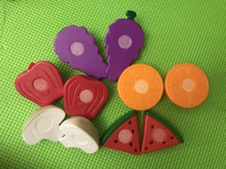 Игровой набор Овощи фрукты на липучках в корзинке фото от покупателей 5
