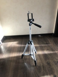 Штатив Boya 3110 с зажимом для телефона / Тринога для камеры, фотоаппарата, Go Pro фото от покупателей 7