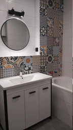 Тумба напольная JUVENTA Brooklyn Br-90 белая с умывальником Soft-90 фото от покупателей 7