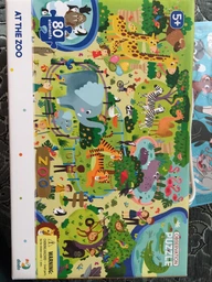 Пазл навчальний DoDo "Зоопарк" 300259, 80 деталей