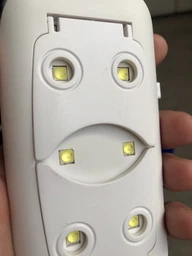 Гибридная лампа для маникюра и педикюра от USB LЕD+UV SUN mіnі для наращивания ногтей гель лака,&nbsp;6W, Розовая фото от покупателей 19