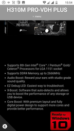 Материнская плата MSI H310M PRO-VDH PLUS