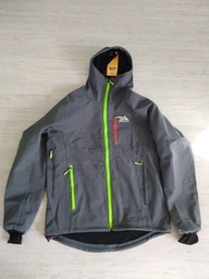 Мужская спортивная ветровка Brooklet softshell водозащитная софтшел ветрозащитная куртка с эргономичным капюшоном для трекинга велосипеда и активного отдыха черный- 1140782-2 - M