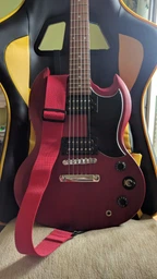 Ремень для гитары Dunlop D07-01RD Guitar Poly Strap Red фото от покупателей 1
