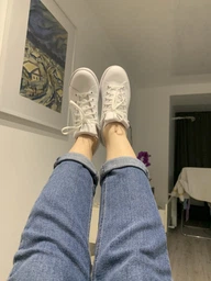 Підліткові кеди для дівчинки adidas Originals Stan Smith J FX7519 36 (3.5UK) Білі з зеленим (4064037256607)